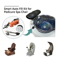 Chaise de pédicure spa pour la maison, bain intelligent à remplissage automatique, système de contrôle intelligent, kit d'accessoires, jet de drainage LED avec bouton tactile
