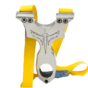 Caccia all'aperto in acciaio inox doppio filo fionda con fascia di gomma resistente fionde e accessori - Product Image 4