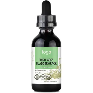 Irish Moss & Bladderwrack Liquid Extract drops for Immunity, Thyroid, Digestive & Joint Support Sea Moss liquid Tincture