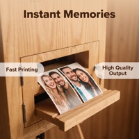 Machine Photobooth Rétro en Bois avec Écran Tactile 15,6 Pouces, Imprimante Intégrée et Mini PC Tout-en-un pour Mariages et Événements