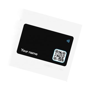 Tùy chỉnh in CR80 Matte Đen NFC Thẻ 13.56MHz nhựa PVC tap <span class=keywords><strong>Google</strong></span> xem xét kỹ thuật số thẻ kinh doanh - Product Image 5