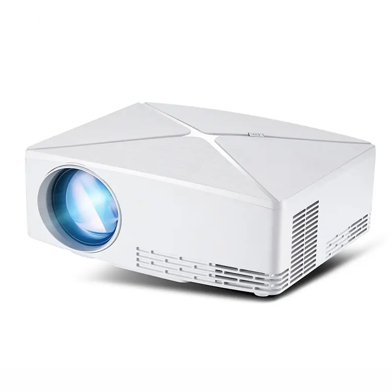 Full HD Smart Projector 1080P LED Multimedia Home Theater with HD USB AV for Movie Video Game outdoor activity C80 Projector
