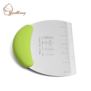 Utensilios de cocina para hornear, raspador de pastelería de acero inoxidable, cortador de masa con escala de medición - Product Image 5