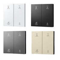 Interruptor de Pared Inalámbrico Inteligente con Botón Físico, Cable Neutro y de Fase, Control por Voz Alexa, 10A, IP22, Control de Luz de Cuatro Vías para el Hogar