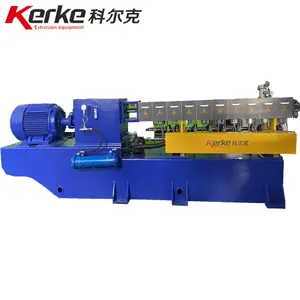 SHJ-35 Twin screw extruder granulating line with air cooling strands pelletizing method