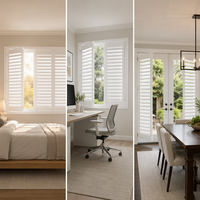 Volets en bois de tilleul sur mesure réglables pour chambre et salon