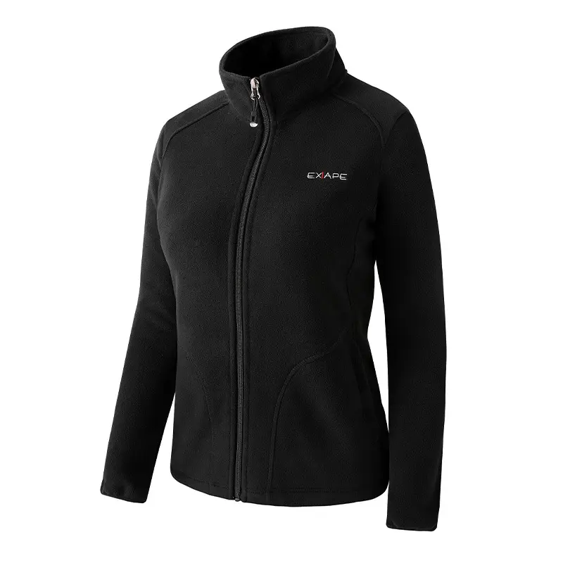 Factory direct sales polar fleece jacket outdoor fleece jacket women long sleeve winter micro polar fleece