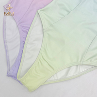 2025 nouveautés haute qualité V dos vert Ombre Camisole filles danse vêtements d'entraînement Ballet justaucorps en Spandex et Nylon