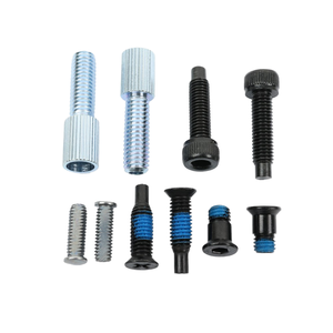 Vis de positionnement à tête hexagonale cylindrique moletée <span class=keywords><strong>en</strong></span> acier au carbone, filetage métrique grossier, galvanisée, sur mesure - Product Image 3