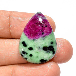 100% Natural <b>Ruby</b> Zoisite All Mix Shape Cabochon Gemstone for Jewelry Making IK-262 FAIJAN GEMS Rajasthan - Product Image 2