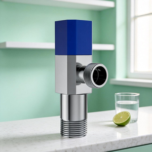Válvula Angular de Latón sin Plomo Antirrotura para Agua Fría/Caliente, para Inodoro, Fregadero de Cocina, Grifo de Baño, Uso en Hoteles - Product Image 1