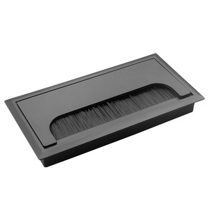 Bac à câbles rectangulaire 160x80x28mm, grande capacité, couvercle de gestion des câbles pour bureau, design minimaliste - Product Image 3