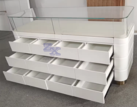 Magasin de lingerie de qualité personnalisée vitrine en verre vitrine vitrine comptoir en verre avec tiroirs