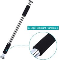 Barre de traction pour porte, barres de traction d'entraînement de musculation sans vis, barre de traction avec cadre de support Charge maximale 1100LBS