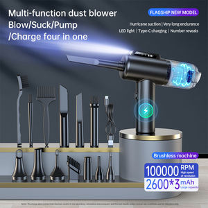 เครื่องดูดฝุ่นลมอัดไฟฟ้าไร้สายอเนกประสงค์ 4in1 แบบพกพาขนาดเล็ก พร้อมหน้าจอแสดงสถานะแบตเตอรี่ - Product Image 2