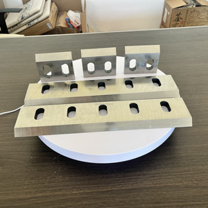 Nhựa tái chế máy móc granulator lưỡi cao su Chai PET Máy Nghiền dao Shredder máy - Product Image 6