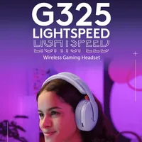 Casque de jeu sans fil G325 pour ordinateur de jeu, double mode 5.2, autonomie de 15-20 heures, câble de 0,6 m - Cadeau inclus
