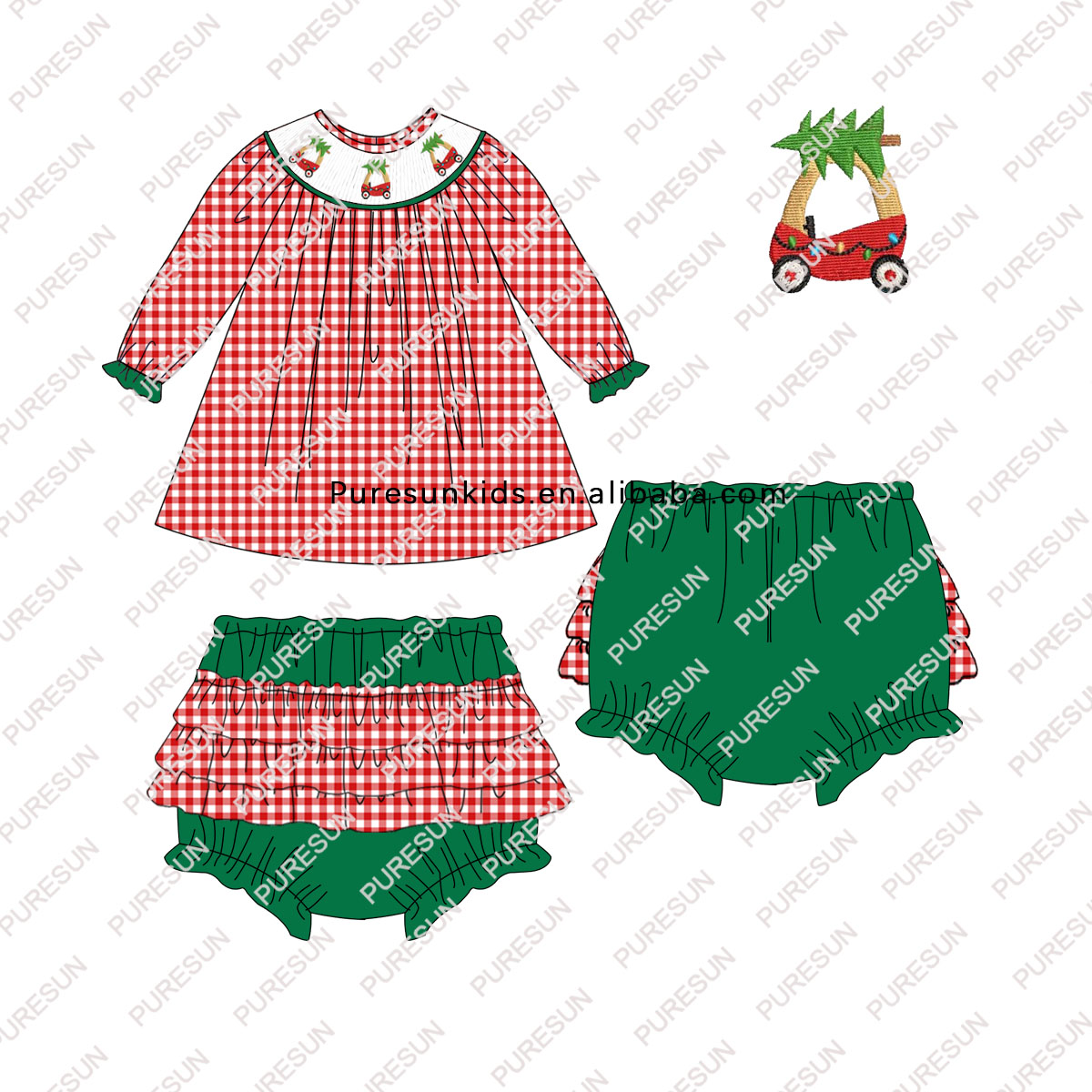 Tenue de fille de Noël