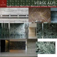 Dalles de marbre vert Alpi GOLDKING pour murs décoratifs, polies, grand format, prêtes à l'emploi pour projets hôteliers et villas de luxe