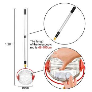 果物ピッカーコレクターハーベスターナットコレクタークルミ栗ギャザラーキャッチャーアルミ合金調整可能ガーデンピッキングツール - Product Image 3