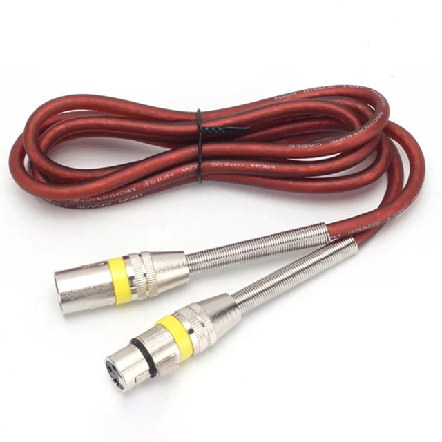 J025 2.5m Microphone Cable Balanced Male to Female Connector for Guitar Audio Recording Power Supply Design 48 V Power Support