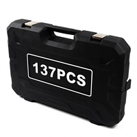 Vente en gros OEM, ensemble d'outils multi-usages en acier au carbone noir, 137 pièces, traitement thermique, pour la réparation automobile et le garage