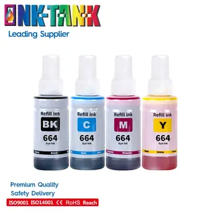 Ink-Tank 664 t664 T6641 cao cấp tương thích chai refill Dye mực tintas cho Epson L120 L380 L210 L220 l3060 máy in