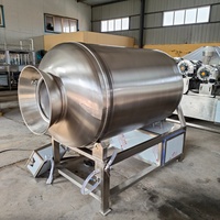 Machine à mariner la viande industrielle, tambour rotatif pour la transformation du jambon et du bacon, en acier inoxydable 304, certifiée CE