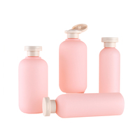 Botella de Plástico Verde HDPE Ecológica Personalizada de 250ml 300ml 400ml 16oz para Champú y Tarro de 8oz para Loción Corporal