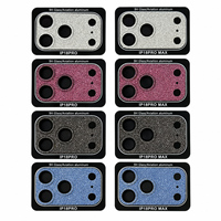 Protection d'objectif d'appareil photo scintillante pour iPhone 18 Pro Max IP 18 Pro, verre trempé 9H, aluminium aéronautique, résistant aux rayures, couverture intégrale