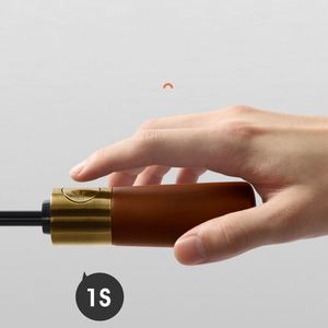 WSY Promotional Wholesale Three-Fold <b>Umbrella</b> Solid Wood Fully <b>Automatic</b> Folding Classic Black Glue Branded Logo <b>Umbrellas</b> - Product Image 3