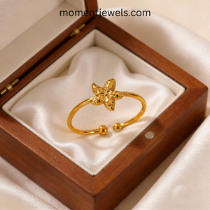 Bague Étoile de Mer en Acier Inoxydable, Étanche, Anti-ternissement, Bijou de Plage Océanique, Réglable, Cadeau d'Été pour Femme - Product Image 2