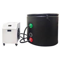 Enfriador de Baño de Hielo R410A Resistente a la Intemperie con Modos de Enfriamiento y Calefacción Duales, Control Remoto y Funciones Automáticas