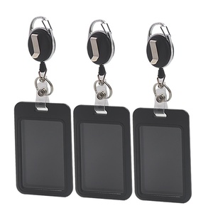 ID Badge Holder Set – Retractable Neck Hanging <b>Card</b> Case with Hard Shell, <b>Access</b> <b>Control</b> Chest Tag, Rope Lanyard – Protective Do - Product Image 6
