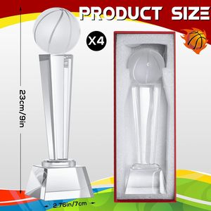 Trophées de championnat à bas prix pour les compétitions de basket-ball/golf Trophée en cristal transparent le prix du vainqueur de <span class=keywords><strong>la</strong></span> première place - Product Image 5