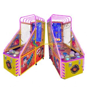 Machine de basket-ball d'arcade d'intérieur à monnayeur avec écran LCD, version anglaise, 2 joueurs, garantie 1 an pour centres de divertissement - Product Image 3