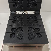 Machine à gaufres électrique antiadhésive en acier inoxydable multi-formes, qualité alimentaire, pour cônes et rouleaux d'œufs