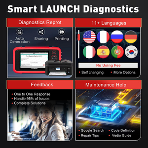 CRP129I V2.0 Diagnostic Intelligent Quatre Systèmes OBD2 Détection de Pannes Auto-diagnostic Réinitialisation à une Touche Détection à Bord - Product Image 3