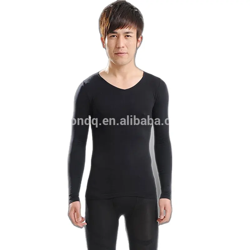 OEM Body Shape Wear Top Solid Basic Winter Thermal Wear for Men