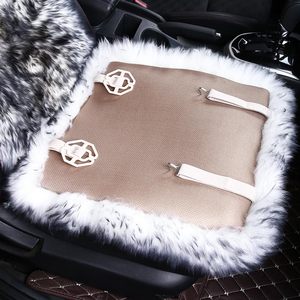 Universal Fuzzy <strong>Sheepskin</strong> <strong>Car</strong> <strong>Seat</strong> <strong>Covers</strong> for Auto Australian Long Wool Adult Man/Women <strong>Sheepskin</strong> Fur Cushion - Product Image 4