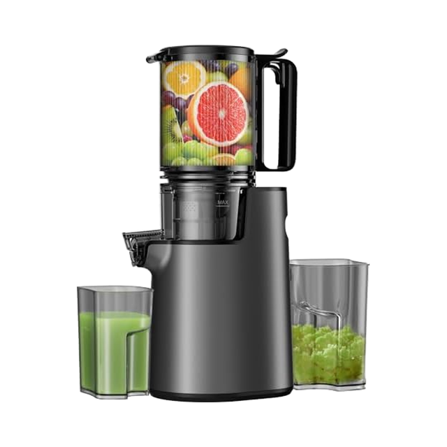 Wide Feed Chute 250W/200W Cold Press Masticating Juicer Easy Clean Slow Juicer Machines for Whole Vegetables Fruits High Juice