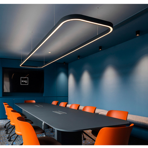 Hình chữ nhật nhôm hiện đại dẫn đèn trần cho phòng khách phòng ngủ trắng/đen dẫn đèn trần đồ đạc AC85-265V - Product Image 6