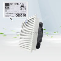 Rittal SK3244.110 100W 115V AC 0.9/1.25/1.3A IP44 Roulement à billes Rittal Cabinet Compact Ventilateur de refroidissement axial K2E250-AH38-16