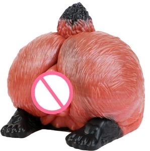 3D Siliconen Kut en Kont Mannelijke Masturbator Half Volle Pop Pocket Kunstvagina Seksspeeltje voor Mannen Vliegtuig Cup YXZ - Product Image 2