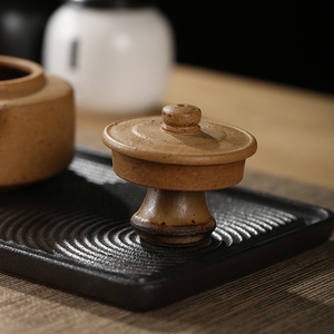 Bamboo Lid Holder For Tea Ceremony 3.5x4cm New Chinese Style Teapot Accessory - Product Image 2