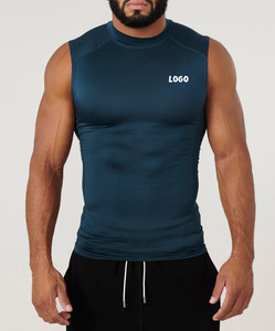 Camiseta Deportiva de Compresión para Hombre, Personalizada OEM, de Secado Rápido, Suave, de Spandex/Poliéster, Antibolitas, Transpirable, Informal, Blanca - Product Image 5