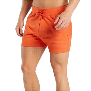 Shorts de sport décontractés pour hommes, mi-longs, à motif uni, pour la gym, le fitness, l'entraînement, la course, respirants, bas de survêtement de boxe - Product Image 2
