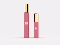 Flacon de parfum rectangulaire haut de 5 ml 12 ml, flacon de parfum en verre mat rose rouge, petit flacon de parfum de 10 ml, mini flacon de parfum de voyage