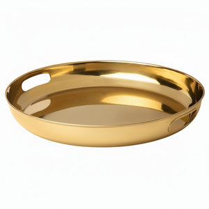 Plateau de service en acier inoxydable lavable au lave-vaisselle surface métallique de qualité alimentaire service de cuisine polyvalent durable - Product Image 1