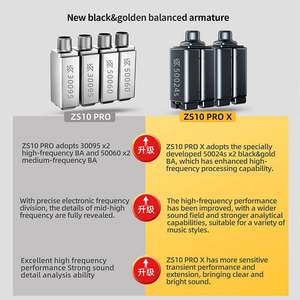 Audífonos Intraurales con Cable <span class=keywords><strong>KZ</strong></span> <span class=keywords><strong>ZS10</strong></span> <span class=keywords><strong>Pro</strong></span> <span class=keywords><strong>X</strong></span>, Auriculares de Música HiFi con Bajos, Monitores de Audio y Manos Libres para Deporte - Product Image 3